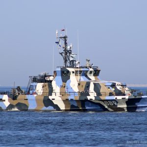 Противодиверсионный катер КИРОВЕЦ, названный в честь защитников Сабского плацдарма Лужского рубежа