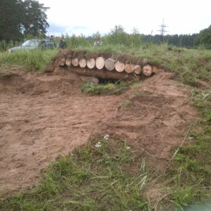 Восстановленный ДЗОТв районе обороны 1 батальоноа ЛПКУ